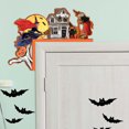 thumbnail image 1 of Wadada Halloween Door Corner Sign Witch On Pumpkin Door Corner Halloween Door Corner Sign For Halloween Home And Party Door Right Angle Halloween Sign, 1 of 4