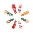 thumbnail image 4 of JYYYBF Christmas Press on Nails 24Pcs Long Fake Nails Stick On Square Nails with Snowflake Santa Candy Cane Design, 4 of 8