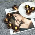 thumbnail image 7 of Black Flameless Tealight Candles, 12 Pack, Batteries Included, Realistic Tea Lights Candles, Flickering Bright Tealights, Battery Operated Candles for Halloween Decorations, 7 of 7