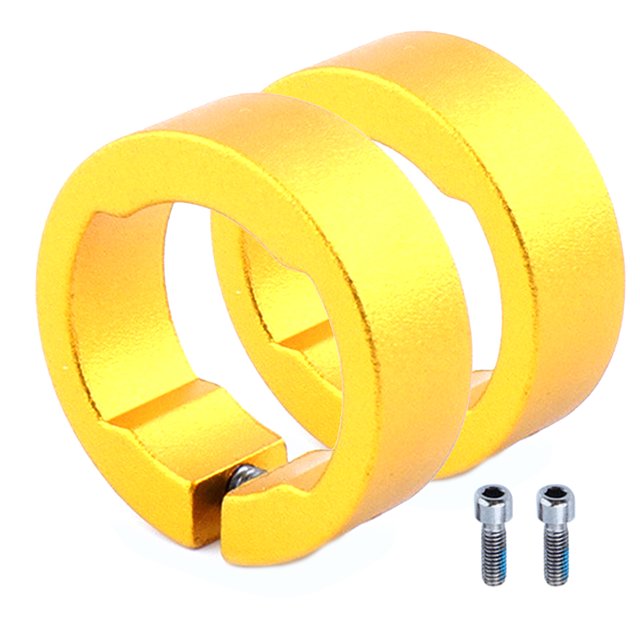 Trayknick 2Pcs Replacement Aluminum Alloy Bicycle Grip Handlebar Lock Rings for MTB