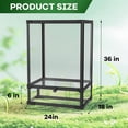 thumbnail image 3 of 34/45/67 Gallon Glass Reptile Terrarium with Top Screen Ventilation & Double Hinge Door Reptile Tall Tank for Lizard Snake, 3 of 7