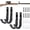 Gun Rack-2 Pair, variant on Soft Padded Horizontal Metal Wall Mount Gun Rack, Heavy Duty Storage Hook for Shotgun Rifle Archery Bow Sword Display