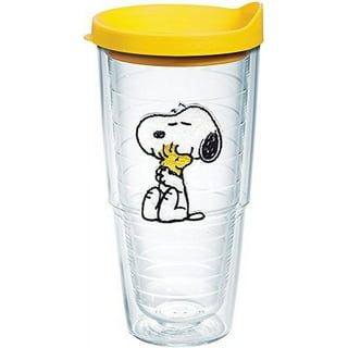 Peanuts Snoopy 70th Anniversary 23.6 OZ Double Wall Tumbler Set W/Lids and  Straws