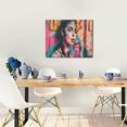 thumbnail image 5 of Naloa Vibrant Street Art Portrait Print Canvas Bathroom Wall Art,Bathroom Wall Art Decoration, Canvas Poster Prints,Decorative Paintings for Living Room, Bathroom, Kids Room, 5 of 6
