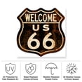 thumbnail image 3 of RetroPlanet 'Route 66 Distressed Welcome' Outdoor All-Weather Wall Decor, 3 of 3