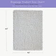 thumbnail image 2 of Chunky Knit Blanket Throw x Hand Knitted Chenille Throw Blanket Small Soft Thick Yarn Cable Knit Blanket Cute Rope Knot Crochet Throw Blankets for Couch Bed Sofa (Light ), 2 of 7