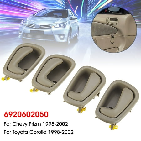 Set of 4 Interior Door Handle For Toyota Corolla Chevy 1998 1999 2000 2001 2002 6920602050