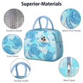 thumbnail image 4 of Lunch Bag Lunch Box for Women Reusable Insulated Lunch Bags,Water-Resistant Vintage Sea Turtles in Blue Cooler Lunch Tote Bag, Large Capacity for Work Travel Picnic, 4 of 6