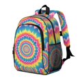thumbnail image 2 of Pink and Yellow Tie Dye Pattern Backpack for School, Cute School Bag with Adjustable Shoulder Straps and Padded Back, 15"x11.42"x5.5", 2 of 5