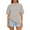 Gray #5, variant on WULMLEO Women's Oversized Crew Neck T-Shirt Army Green Soft Cotton Short Sleeve Tops Casual Loose Fit for Daily Summer Wear Beach Vacation Army Green M