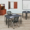 thumbnail image 2 of 48" x 24" Kee Folding Training Wood Table- Grey/ Black, 2 of 8