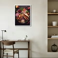 thumbnail image 2 of Nawypu Traditional Mexican Food Barbecue Pancake Poster Restaurant Wall Decoration Poster Canvas Painting Wall Art Poster for Bedroom Living Room Deco, 2 of 4