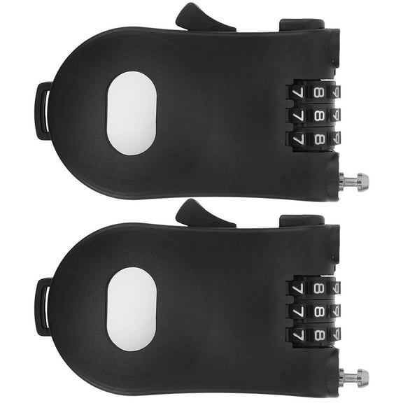 Masteelf 2Pcs Reusable Skateboard Lock Portable Board Lock Multi Function Bike Lock Snowboard Accessories