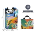 thumbnail image 2 of Yayeee Freestanding Laundry Hamper with Handle Collapsible Large Storage Basket for Clothes, Colorful Landscape, 2 of 7