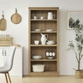 thumbnail image 2 of Open Box VAUXHILL & CO. Halston Standard Bookcase Adjustable Storage Shelving Unit, Oak, 2 of 10