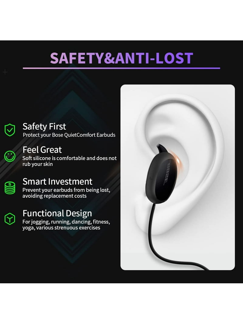 Anti-Lost Strap Bose QuietComfort Earbuds, Anti-Slip Soft Silicone Super Strong Lanyard Accessories - Walmart.com