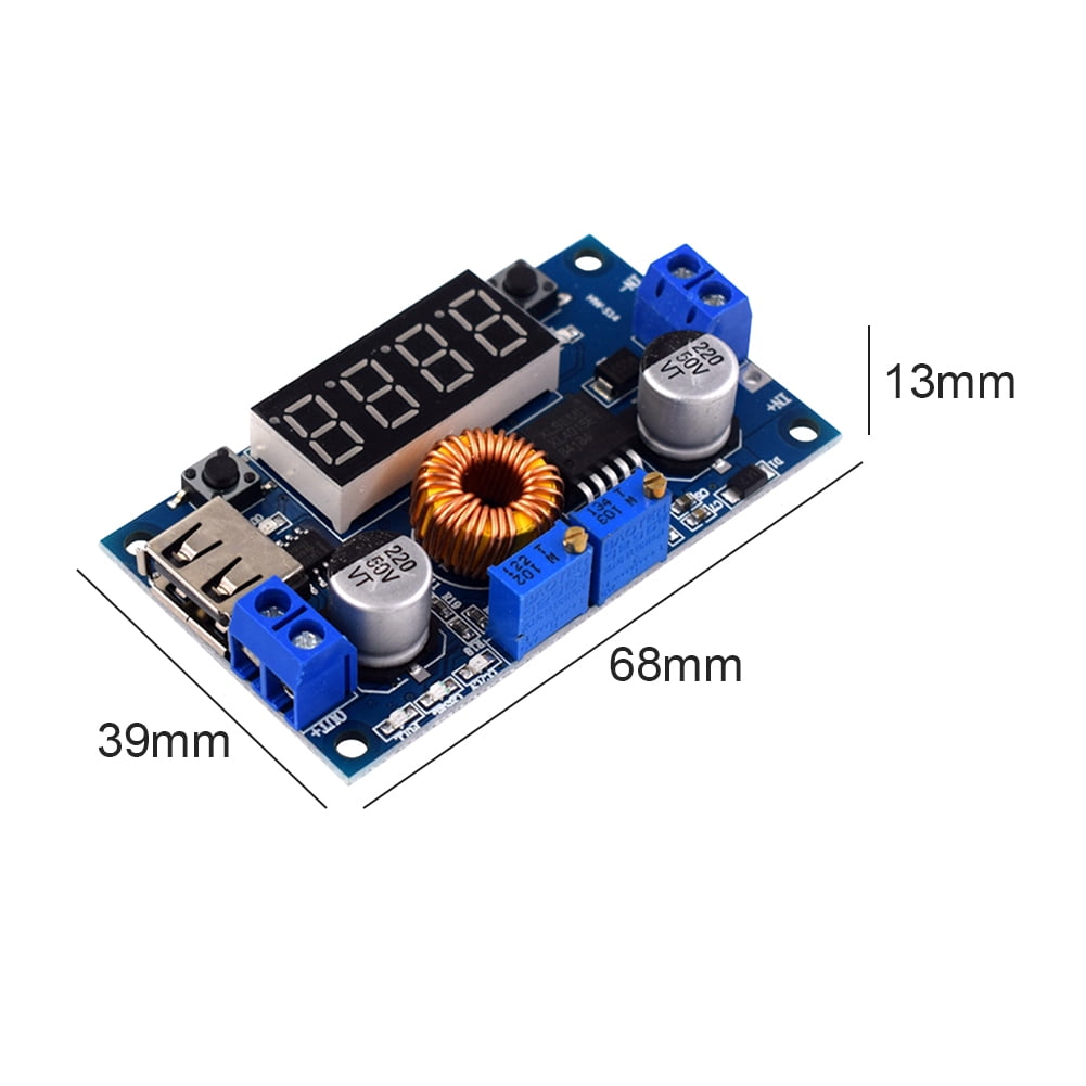 5A Digital Control Power Supply DC-DC Step-Down Charge Module LED  Voltmeter CF