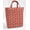 Red, variant on Floral Damask Tote Bag (Small Oval Tote) (Navy Blue)