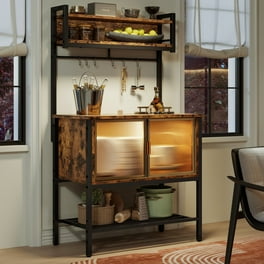 HITHOS 69 Inch Tall 4-Tier Bookshelf With Drawers - White Gold Ladder Shelf Storage Cabinet For Home Office Kitchen