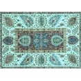 thumbnail image 1 of Ahgly Company Indoor Rectangle Abstract Light Blue Modern Area Rugs, 8' x 10', 1 of 4