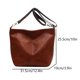 thumbnail image 3 of Bolso de hombro de gran capacidad de PU de color sólido retro para mujer, bolso cruzado de moda, adecuado para viajes diarios de niñas, 3 of 5