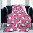 thumbnail image 6 of Hello Kitty Throw Blanket, Cozy Flannel Blankets For Boys Girls, Super Soft Warm Blanket For Couch Sofa Bed, 6 of 9