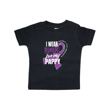 

Inktastic Chronic Pain I Wear Purple For My Pappy Gift Baby Boy or Baby Girl T-Shirt