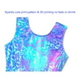 thumbnail image 5 of Girls Gymnastics Leotards Size 2t 3t Sparkle Green Unitards Dance Biketards with Shorts, 5 of 7