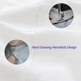thumbnail image 4 of Simple&Opulence 100% Belgian Linen Sheet Set Handmade Hemstitch White King Size Bed Sheet-4 Piece (1 Flat Sheet+1 Fitted Sheet+2 Pillowcases)-Natural Flax Farmhouse Bedding, 4 of 6