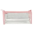 thumbnail image 2 of Transparent Pencil Case, Learner Pouch, Large Capacity Zipper Bag, for Academy Supplies, Art Tools, and Exam Organization, Pink, by FAJHHA, 2 of 8