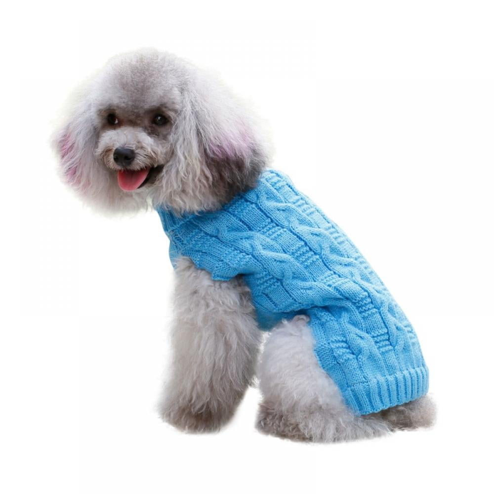 Cute Pet Sweatshirt Puppy Cat Clothes Knit Warm Coat Vest for Small Medium Dogs 