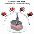 thumbnail image 4 of v7V8 Battery Adapter Compatible with Crafts*man 20V Battery to Replacement for Dy*son V7 V8 215681 Battery, Animal Absolute Motorhead Cordless Vacuum Cleaners, 4 of 9