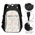 thumbnail image 3 of Honeii Wildflower Watercolor 4 for Travel Laptop Backpack, Business Laptops Backpack with USB Charging Port, College High School Computer Bag for Men Women, 3 of 7