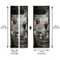 thumbnail image 3 of Halloween Door Sticker, Removable Vinyl Decal Scary Ghost Pumpkin Door Wallpaper Poster, Peel and Stick for Halloween Garage Front Storm Door Decor, 3 of 5