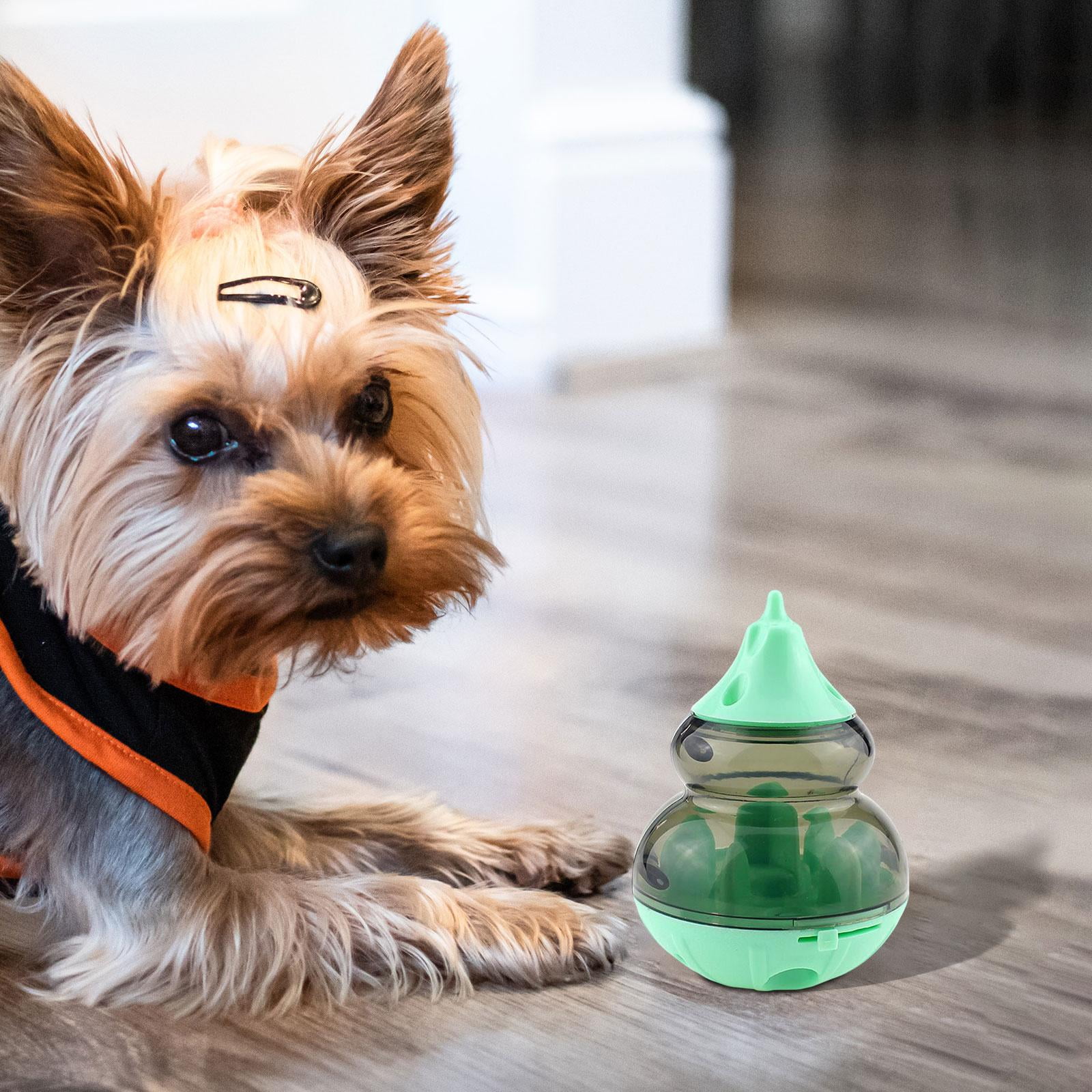 treat Toy Tumbler Ball, Pets Tumbler Leaking Food Toy Dog Puzzle Toy, Food Puzzles Ball for Dogs treat Ball for Slow Eating Pets Green