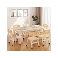 thumbnail image 2 of Eastvita ' Table 6-Chair Set with Key Features (Beige Grey Pink), 2 of 7