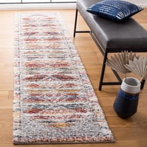 SAFAVIEH Calista Jayce Southwestern Runner Rug, Ivory/Rust, 2'3" x 9'