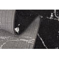 thumbnail image 5 of Rug Branch Contemporary Modern Marble Black White Indoor Area Rug - 5x7, 5 of 8