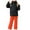 Orange, variant on Great Gifts for Less Girls Boys 2 Piece Snowsuit Warm Insulated Ski Jacket & Snow Pants Set Children's Solid Color Ski Suit Windproof Warm Children's Solid Color Skiing Set Green 6 Years（8）