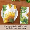 thumbnail image 6 of Napkin Satin Napkin 20*20Inchx6 Kitchen Towel Dinner Plate Towel Decorative Towel Napkin Tea Towel Suitable For Kitchen Table Large Yellow Sunflower, 6 of 8