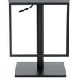 thumbnail image 2 of Michele Swivel Adjustable Height Gray Faux Leather and Black Metal Bar Stool, 2 of 8