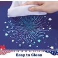 thumbnail image 4 of 4th of July Tablecloth, Independence Day Table Cloth, Memorial Patriotic Table Cover Washable Polyester Dining Decorative for Dinner Kitchen Party Decor, 60x120 Inch, 4 of 6