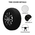 thumbnail image 2 of Bingfone Llamas Colorful Spare Tire Cover Weatherproof Universal Wheel Protectors for RV Camper Travel Trailer SUV Truck-15 inch, 2 of 8