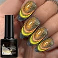 thumbnail image 4 of Dengmore 6 Color for Choose Crystal Glow Cat Eye Gel Polish, UV/LED Lamp Required, Create Versatile Nail Art Styles with Shimmery Magnetic Effect, Salon-Level Manicure, 4 of 7
