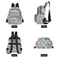 thumbnail image 4 of FORMRS Mini Backpack Purse for Women Travel Daypack Casual Shoulder Bag, Blue Shimmering Pattern, 4 of 7