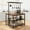 Brown-42", variant on GAOMON 42" Kitchen Island Table with Storage Shelf and Power Outlet Bakers Rack 3 Tier Microwave Stand Oven Shelf Metal Coffee Bar Side Table, for Kitchen, Small Spaces, Brown(No Chairs)