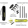 thumbnail image 6 of CROSSNET Quick Assemble 4 Square Volleyball Game Set for Adults and Kids with Volleyball Net, Backpack and Ball for Outdoor Games, 6 of 6
