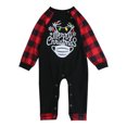 thumbnail image 1 of Ensembles de Pyjamas Assortis pour la Famille, Grenouillère à Carreaux Col Rond Manches Longues/ Pull + Pantalon, 1 of 5