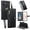 Black, variant on For Samsung Galaxy A37 5G 6.7-inch Heart Buckle Wallet Case With Multi-Card Slots Zipper Pocket Detachable Wrist Strap,Shockproof Phone Case,Black,For Galaxy A37 5G