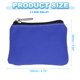 thumbnail image 2 of Uxcell Monedero de 3.5" x 4.7" Pouch, 3 Paquetes de Bolsas Organizadoras Pequeñas con Cremallera de Lona para el Hogar, Azul, 2 of 6